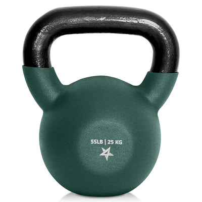 Yes4All 55 Pound Kettlebell, Single Neoprene Coated Cast Iron Weights,Fruit Dove - VMInnovations