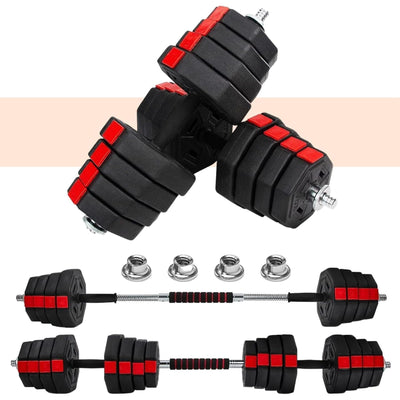 Yes4All Adjustable Dumbbell Set, Non-Slip Grip Free Weights, 66 lbs & Connector - VMInnovations