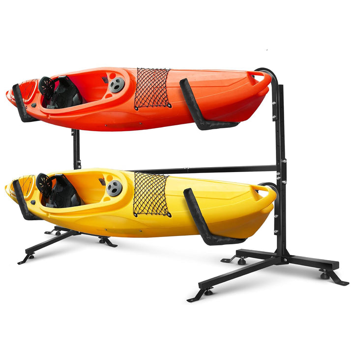 Yes4All Freestanding Double Kayak Rack, Steel Board Stand, 175 Pound Capacity - VMInnovations