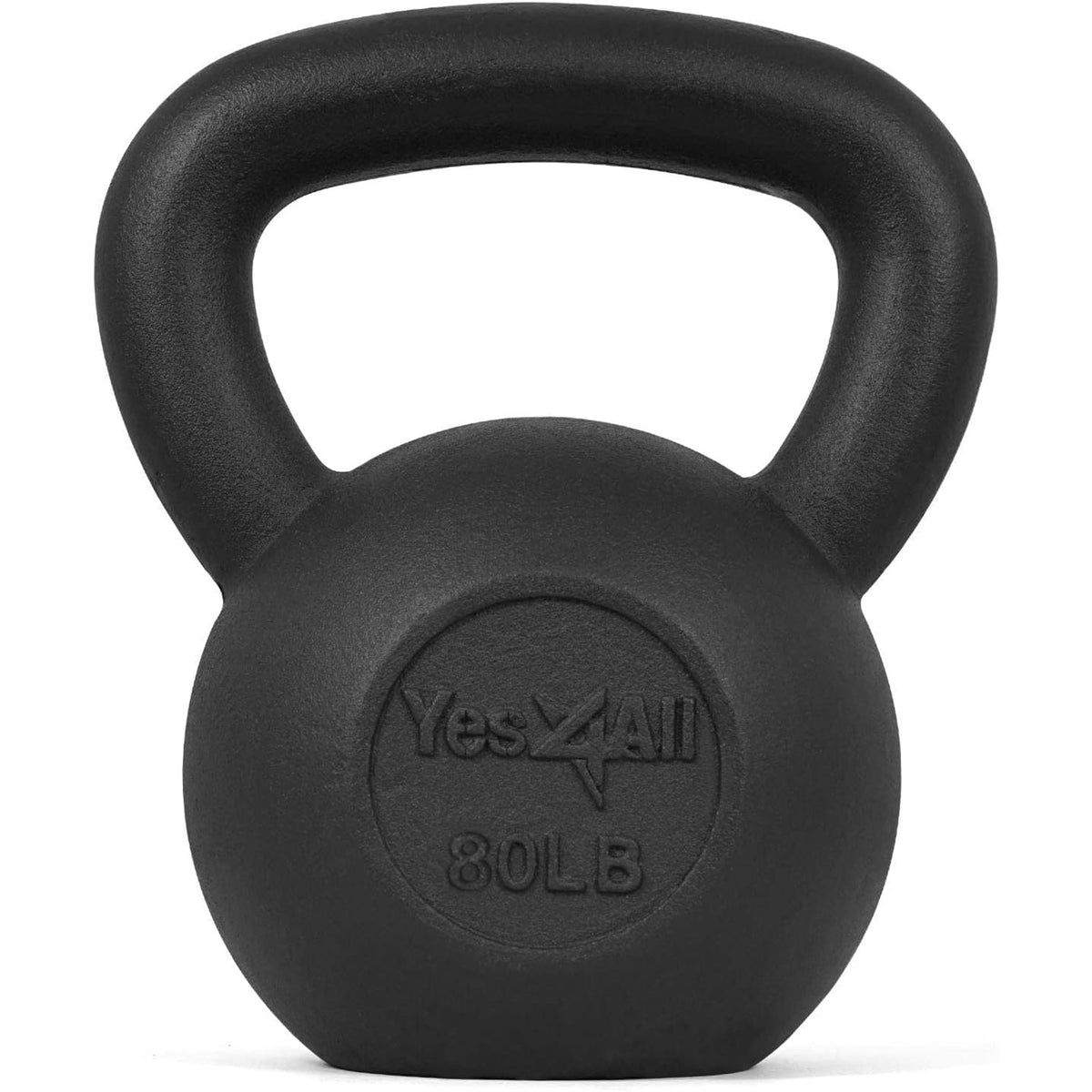 Yes4All 80lbs Kettlebell,Single Painted Cast Iron Weight for Home Gym,(Open Box) - VMInnovations