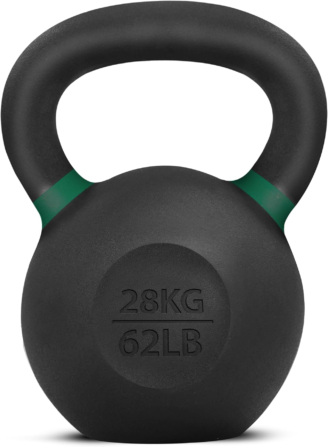 Yes4All 62 Pound Kettlebell, Single Powder Coated Cast Iron Weight, Mint Green - VMInnovations
