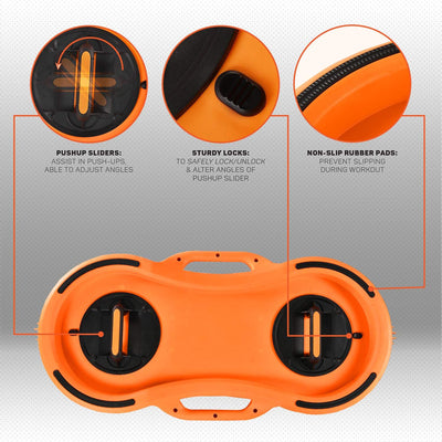 Yes4All Balance Ball, Half Peanut Exercise Workout Trainer, 1100 lb, Orange - VMInnovations
