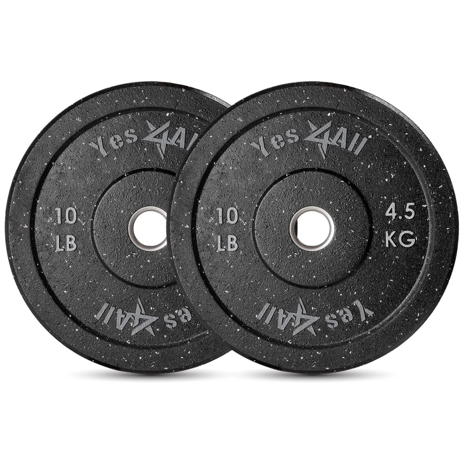 Yes4All 2" Bumper Plate, Rubber Weight Plate for Weightlifting, Pair, 45 Pounds - VMInnovations