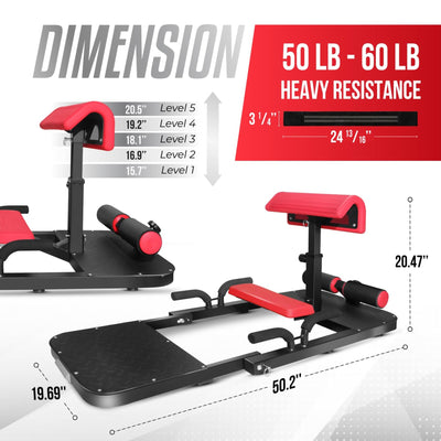 Yes4All Versatile Hip Thrust Machine with Resistance Bands for Home (Open Box)