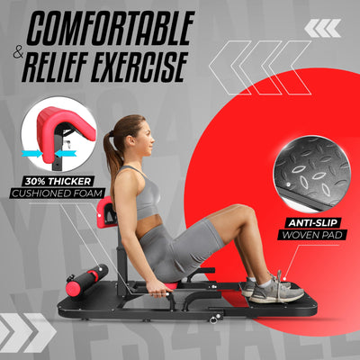 Yes4All Versatile Hip Thrust Machine with Resistance Bands for Home (Open Box)