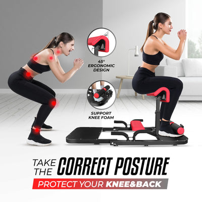 Yes4All Versatile Hip Thrust Machine with Resistance Bands for Home (Open Box)