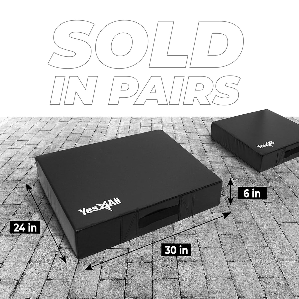 Yes4All 2 Pack Silencer Drop Pads with PVC Cover for Heavy Lifting (Open Box)