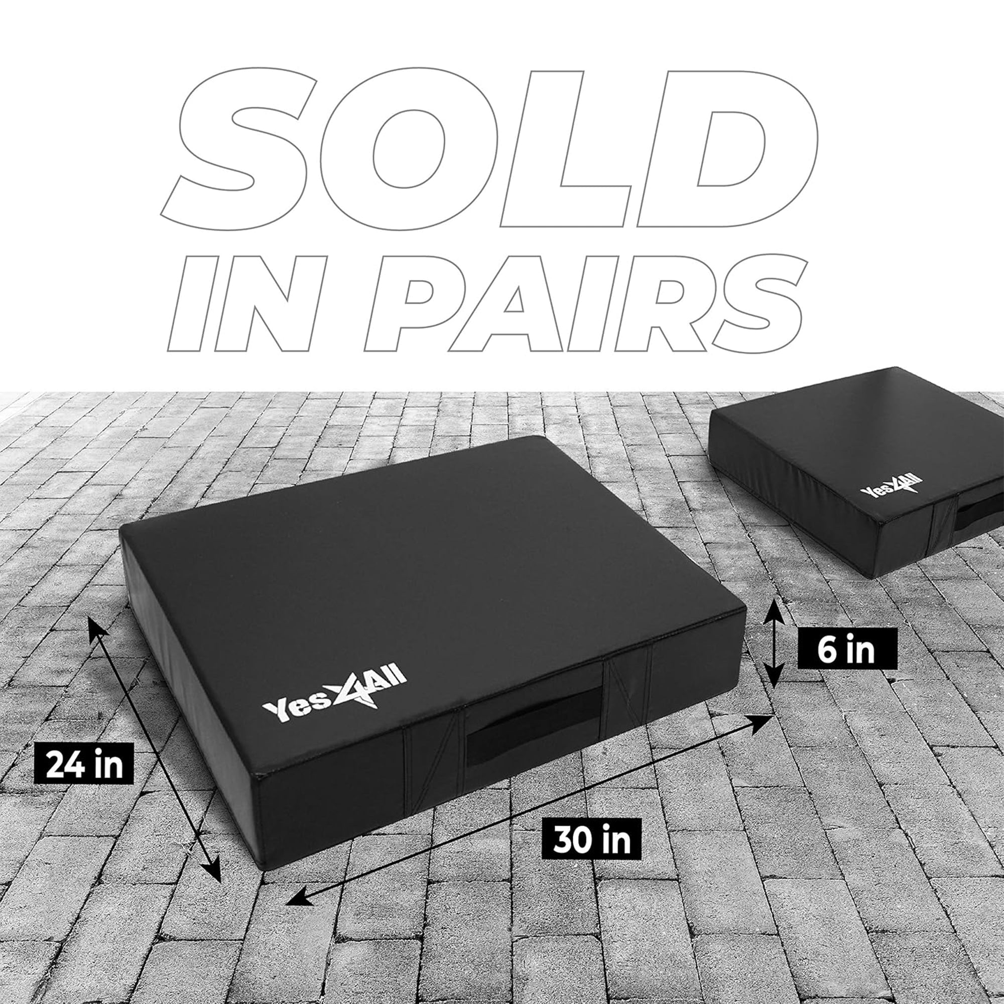 Yes4All 2 Pack Silencer Drop Pads with PVC Cover for Heavy Lifting (Open Box) - VMInnovations