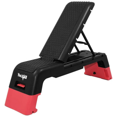 Yes4All Aerobic Deck Step Platform for Cardio & Strength Training, Orange/Purple - VMInnovations