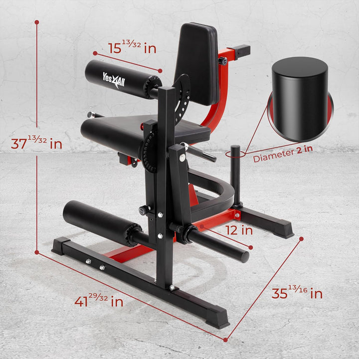 Yes4All Leg Extension and Curl Machine, Adjustable Strength Training Equipment - VMInnovations