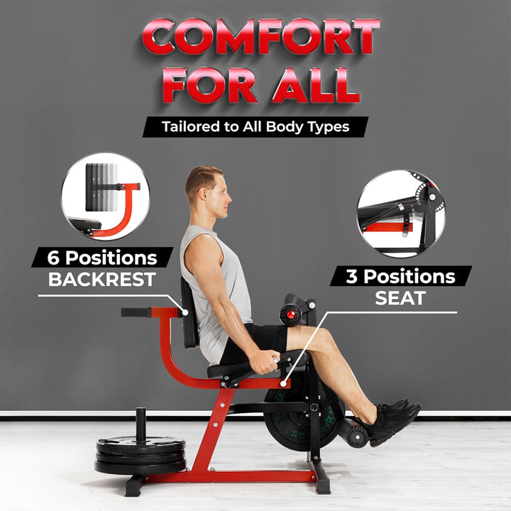 Yes4All Leg Extension and Curl Machine, Adjustable Strength Training Equipment - VMInnovations