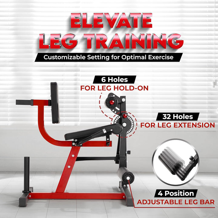 Yes4All Leg Extension and Curl Machine, Adjustable Strength Training Equipment - VMInnovations