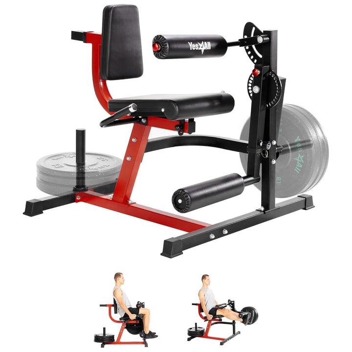 Yes4All Leg Extension and Curl Machine, Adjustable Strength Training Equipment - VMInnovations