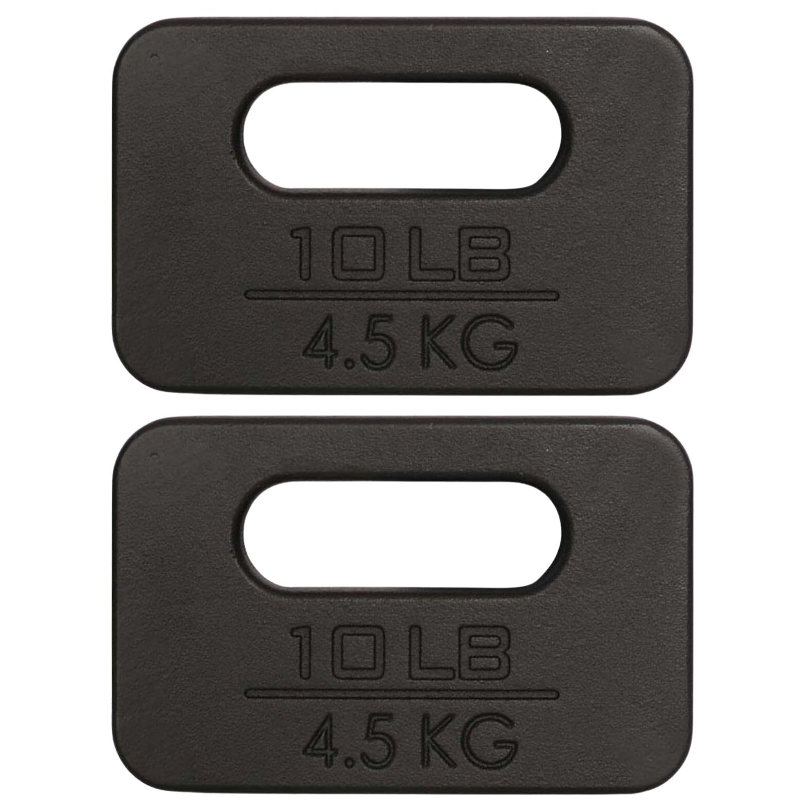 Yes4All Cast Iron Rucking Weight with Ergonomic Rounded Handle, Pair, 10 Pounds - VMInnovations