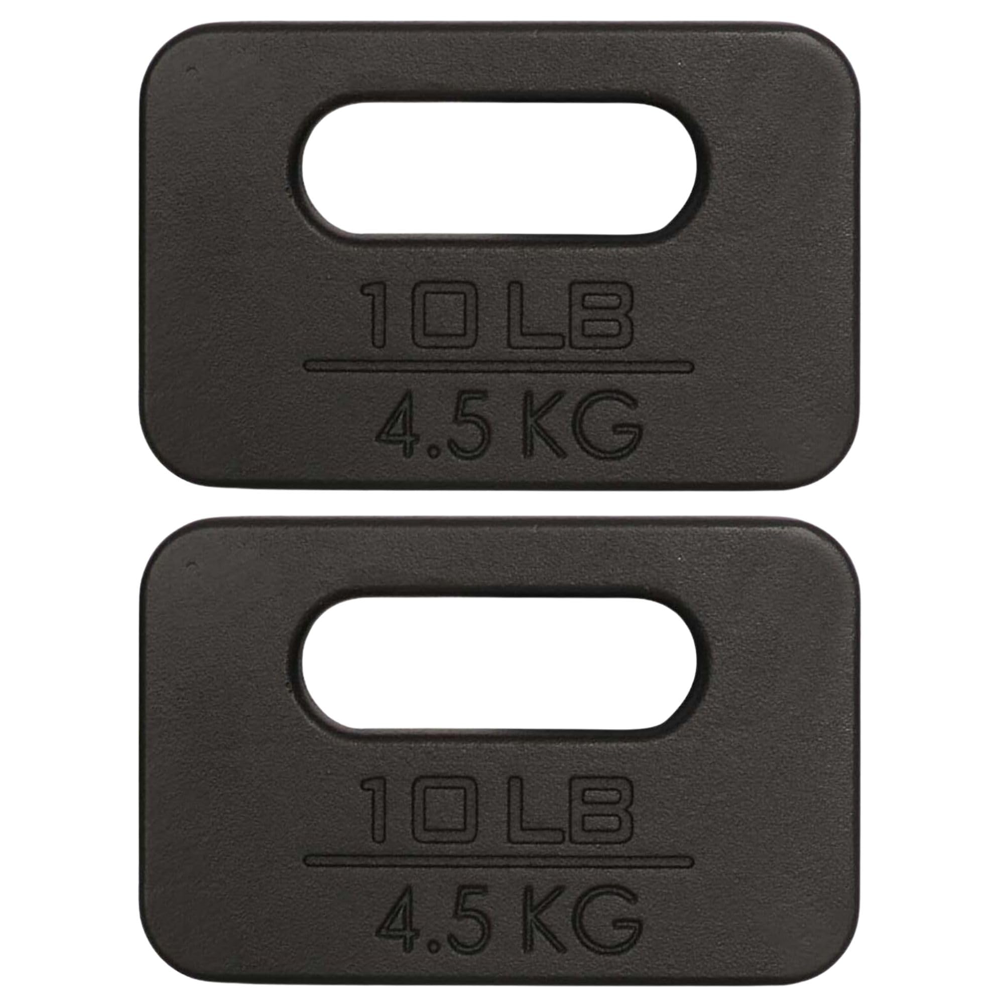 Yes4All Cast Iron Rucking Weight with Ergonomic Rounded Handle, 2(Open Box)