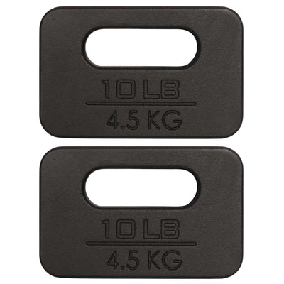 Yes4All Cast Iron Rucking Weight with Ergonomic Rounded Handle, 2(Open Box)