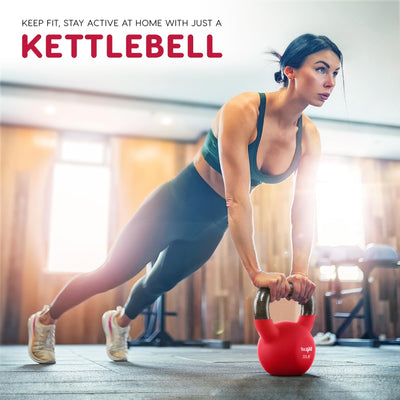 Yes4All 35 Pound Kettlebells, 1 Pair Neoprene Coated Cast Iron Weights(Open Box)