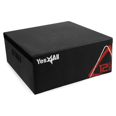Yes4All Height Adjustable Soft Plyo Box, Foam Stackable Jump Trainer, (Open Box)