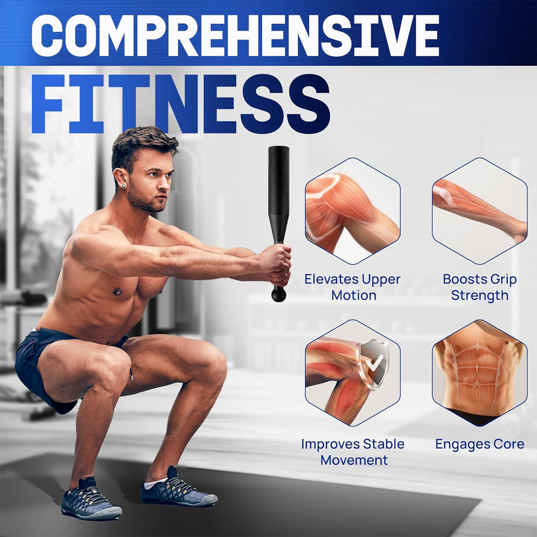 Yes4All Indian Clubs, Durable Steel Weights for Training and Rotational Strength - VMInnovations
