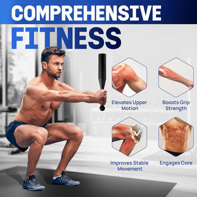 Yes4All Indian Clubs, Durable Steel Weights for Training and Rotational Strength - VMInnovations