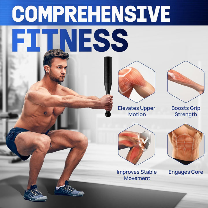 Yes4All Indian Clubs, Durable Steel Weights for Training and Rotational Strength - VMInnovations
