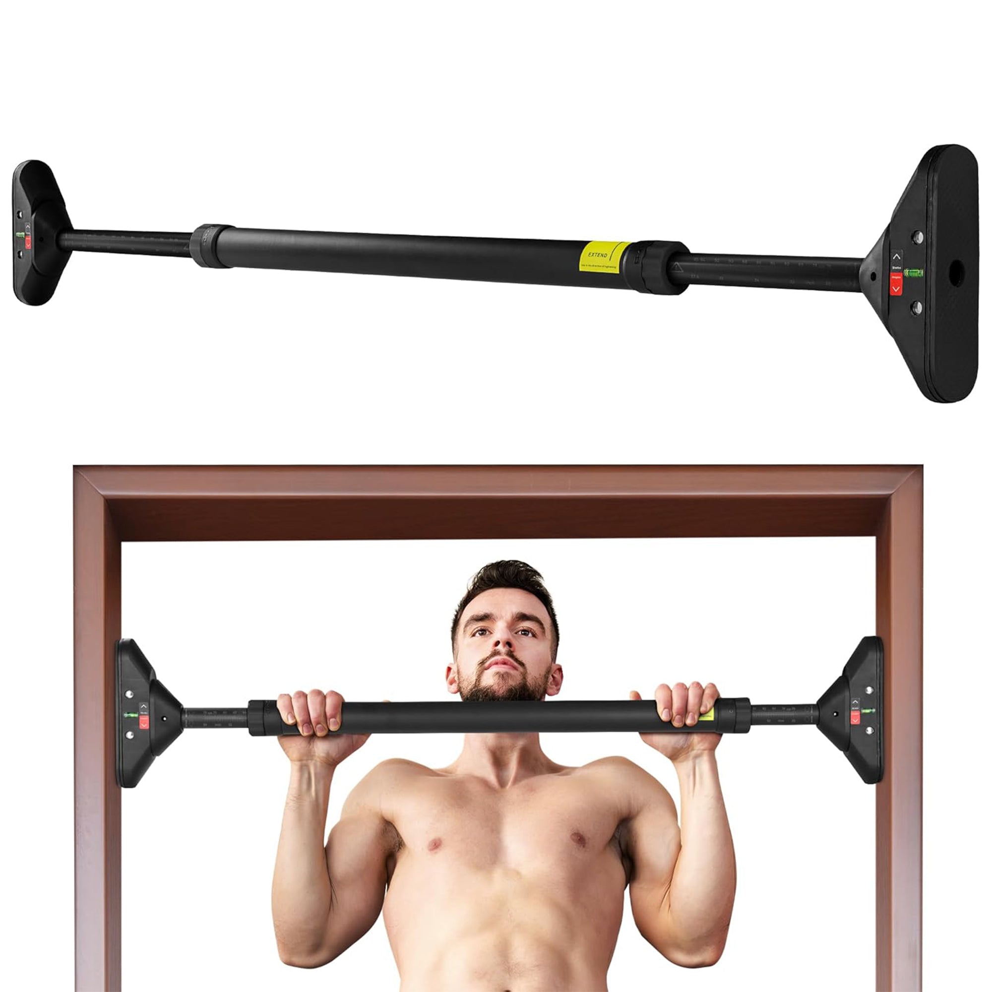 Yes4All Doorway Mount Chin & Pull Up Bar for Home Exercise, (Open Box)
