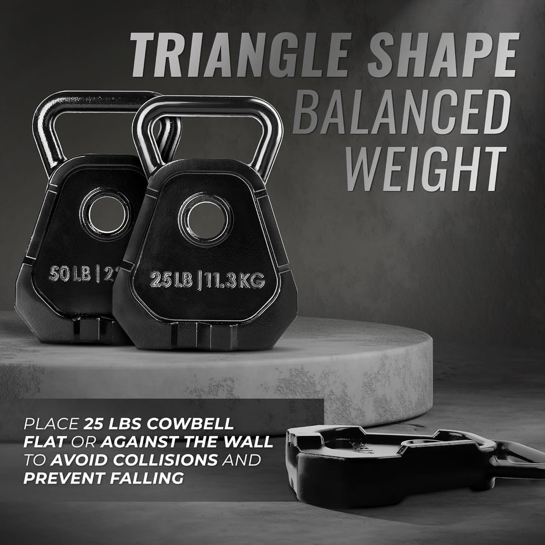 Yes4All 50 Pound Multifunctional Kettlebell and Olympic Bell Weight Plate Combo - VMInnovations