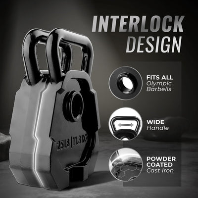 Yes4All 50 Pound Multifunctional Kettlebell and Olympic Bell Weight Plate Combo - VMInnovations