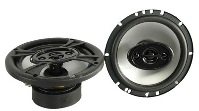 2) New Dual TS65 6.5" 140 Watt 3 Way Coaxial Car Speakers w/Blue Neon Lights