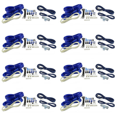 VM Audio 4-Gauge Car Amplifier Installation Wiring Wire Kit+RCA (8 Pack) SRSK4B