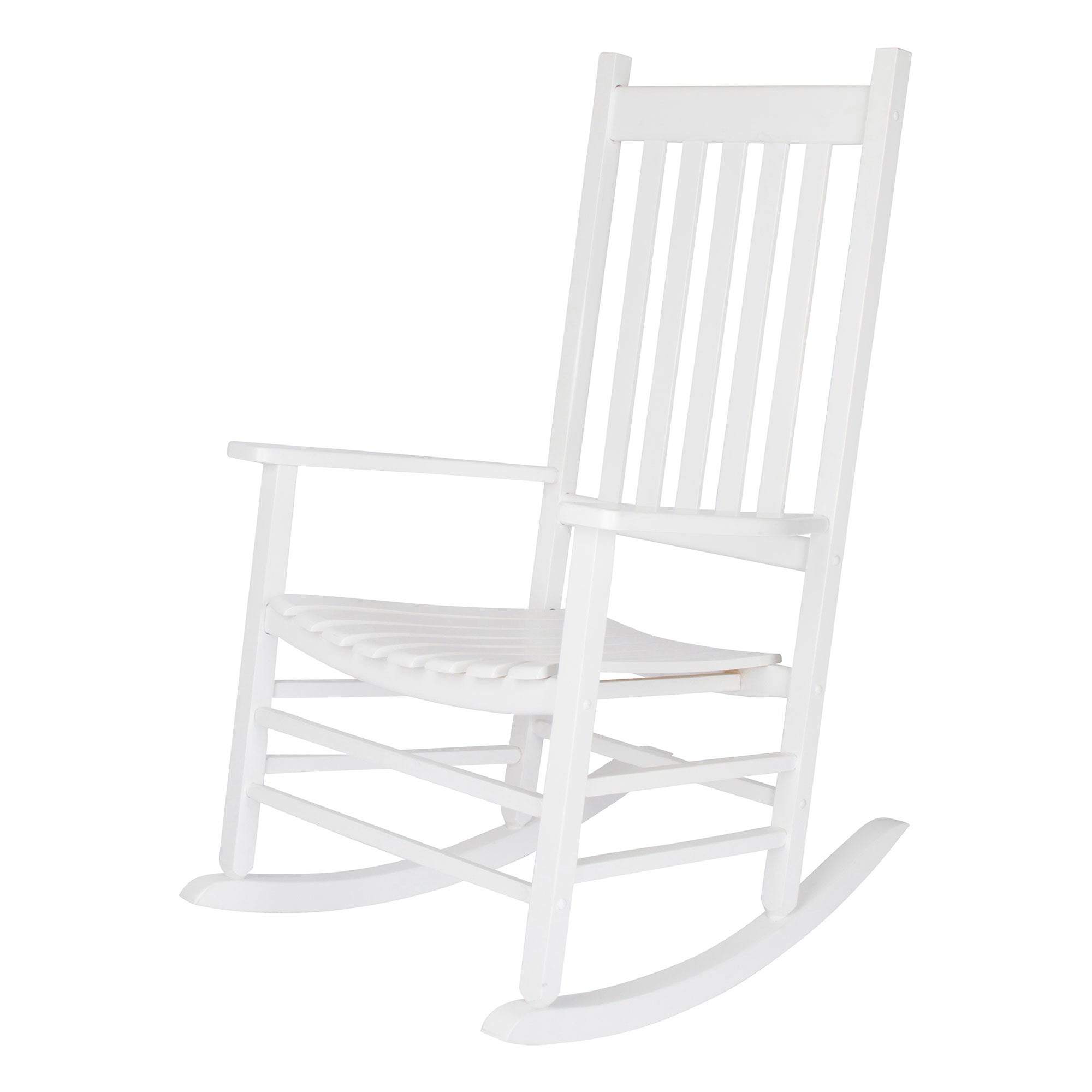 Shine Company Vermont Hardwood Porch Furniture Rocker Chair, White (Open Box) - VMInnovations