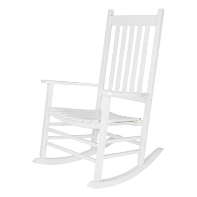 Shine Company Vermont Hardwood Porch Furniture Rocker Chair, White (Open Box) - VMInnovations