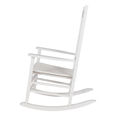 Shine Company Vermont Hardwood Porch Furniture Rocker Chair, White (Open Box) - VMInnovations
