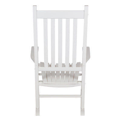 Shine Company Vermont Hardwood Porch Furniture Rocker Chair, White (Open Box) - VMInnovations