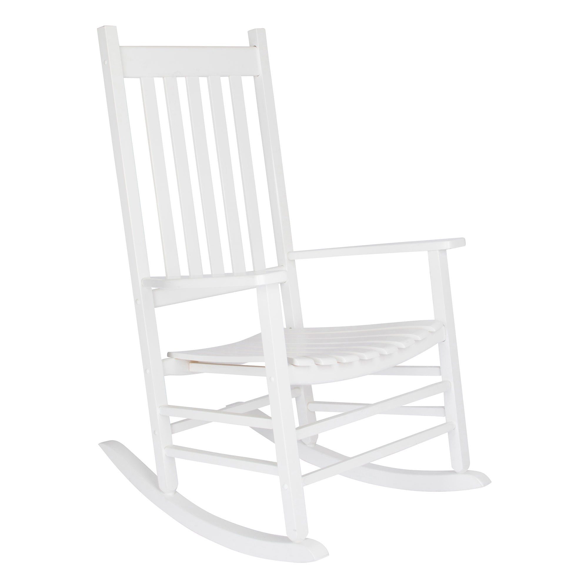 Shine Company Vermont Hardwood Porch Furniture Rocker Chair, White (Open Box) - VMInnovations