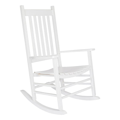 Shine Company Vermont Hardwood Porch Furniture Rocker Chair, White (Open Box) - VMInnovations