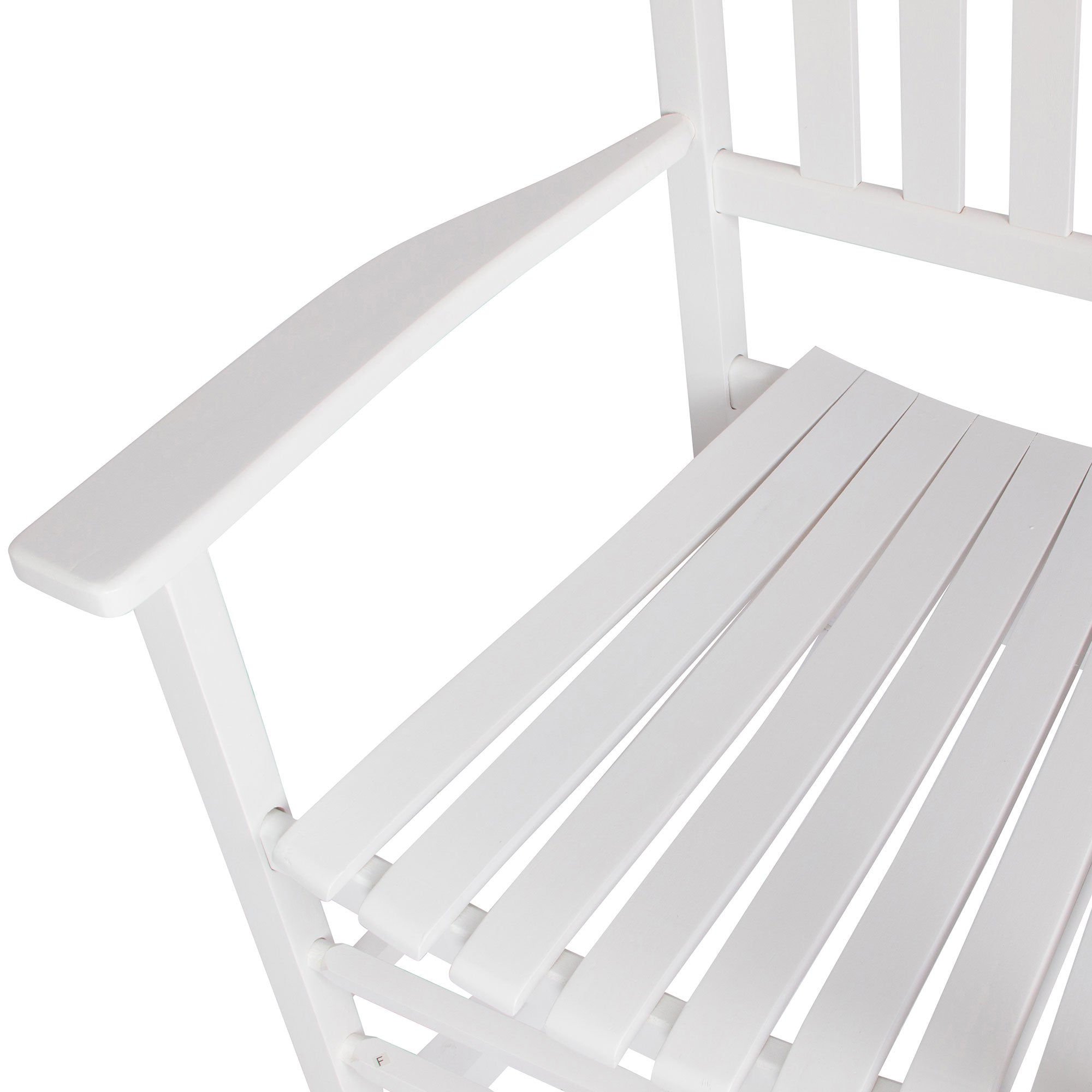 Shine Company Vermont Hardwood Porch Furniture Rocker Chair, White (Open Box) - VMInnovations