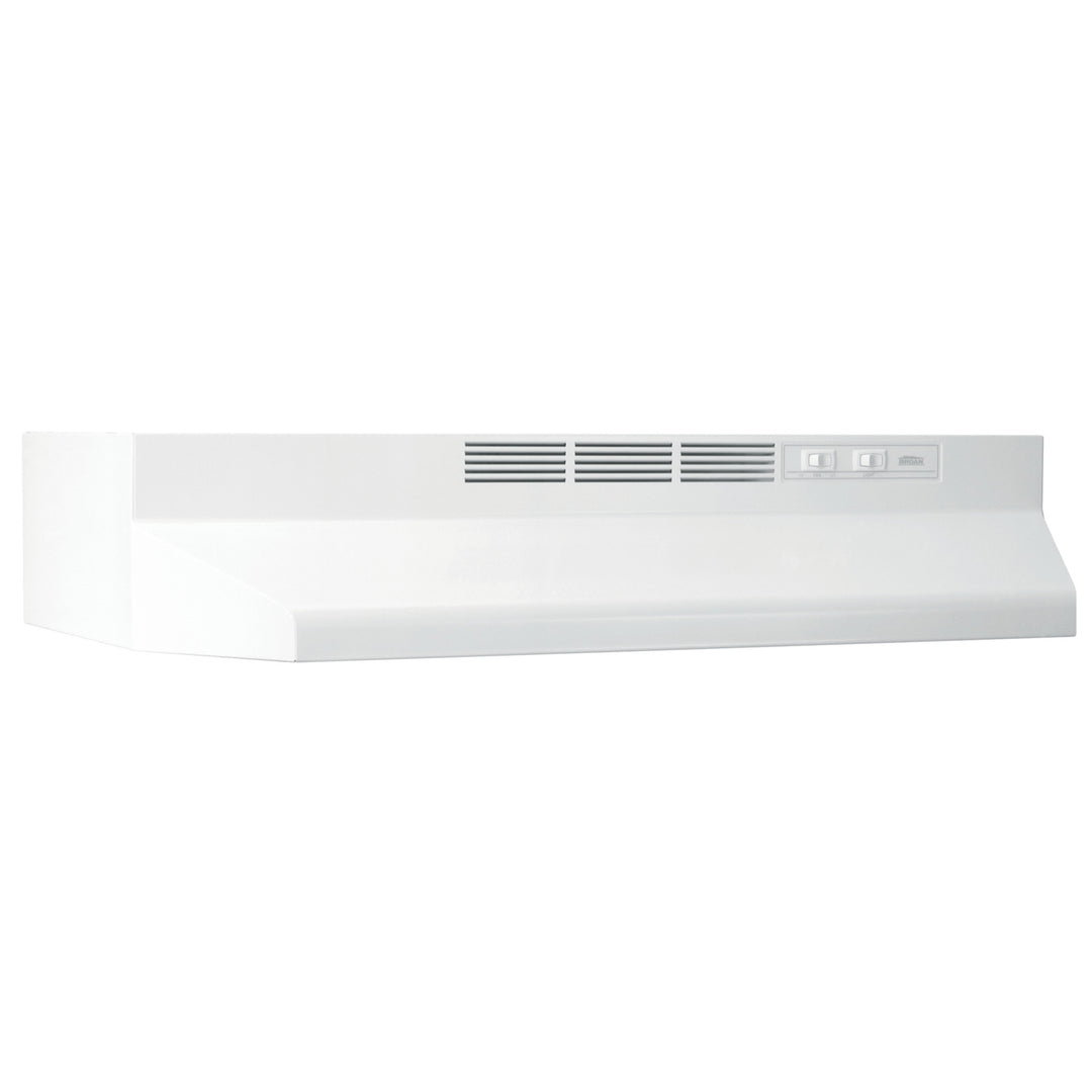 Broan-NuTone Under-Cabinet Ductless Range Hood with Charcoal Filter, 24", White - VMInnovations