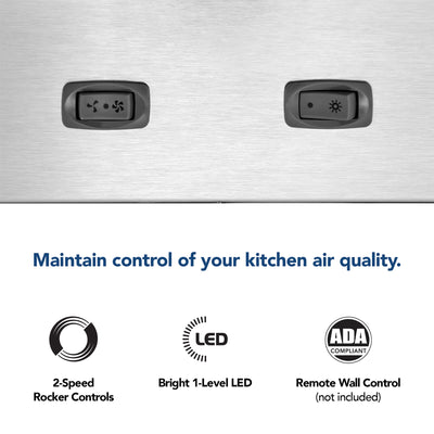 Broan-NuTone Custom Built-In Power Pack Insert, 30", Stainless Steel (Open Box)