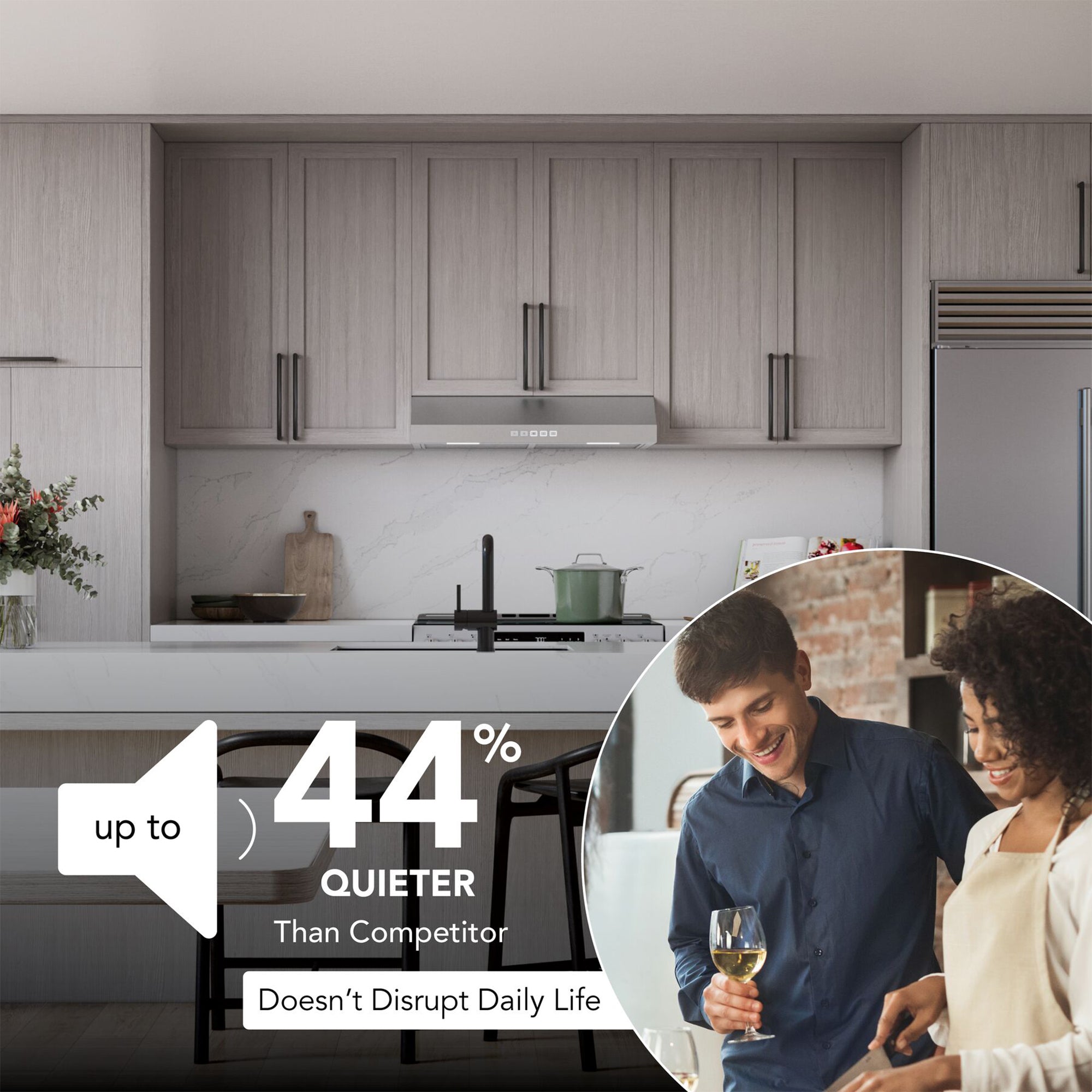 Broan-NuTone 30" Under Cabinet Range Hood, ENERGY STAR, 350 Max Blower(Open Box)