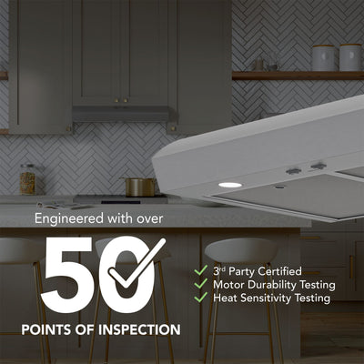 Broan-NuTone 30" Under Cabinet Range Hood, 350 Max Blower CFM (Open Box)