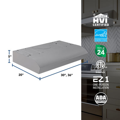 Broan-NuTone 30" Under Cabinet Range Hood, 350 Max Blower CFM (Open Box)