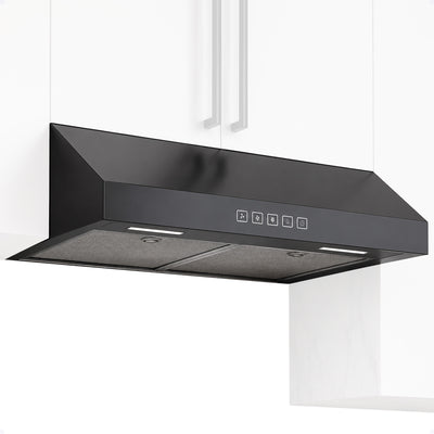 Broan-NuTone 30" Under Cabinet Range Hood, ENERGY STAR 350 Max Blower CFM, Black - VMInnovations