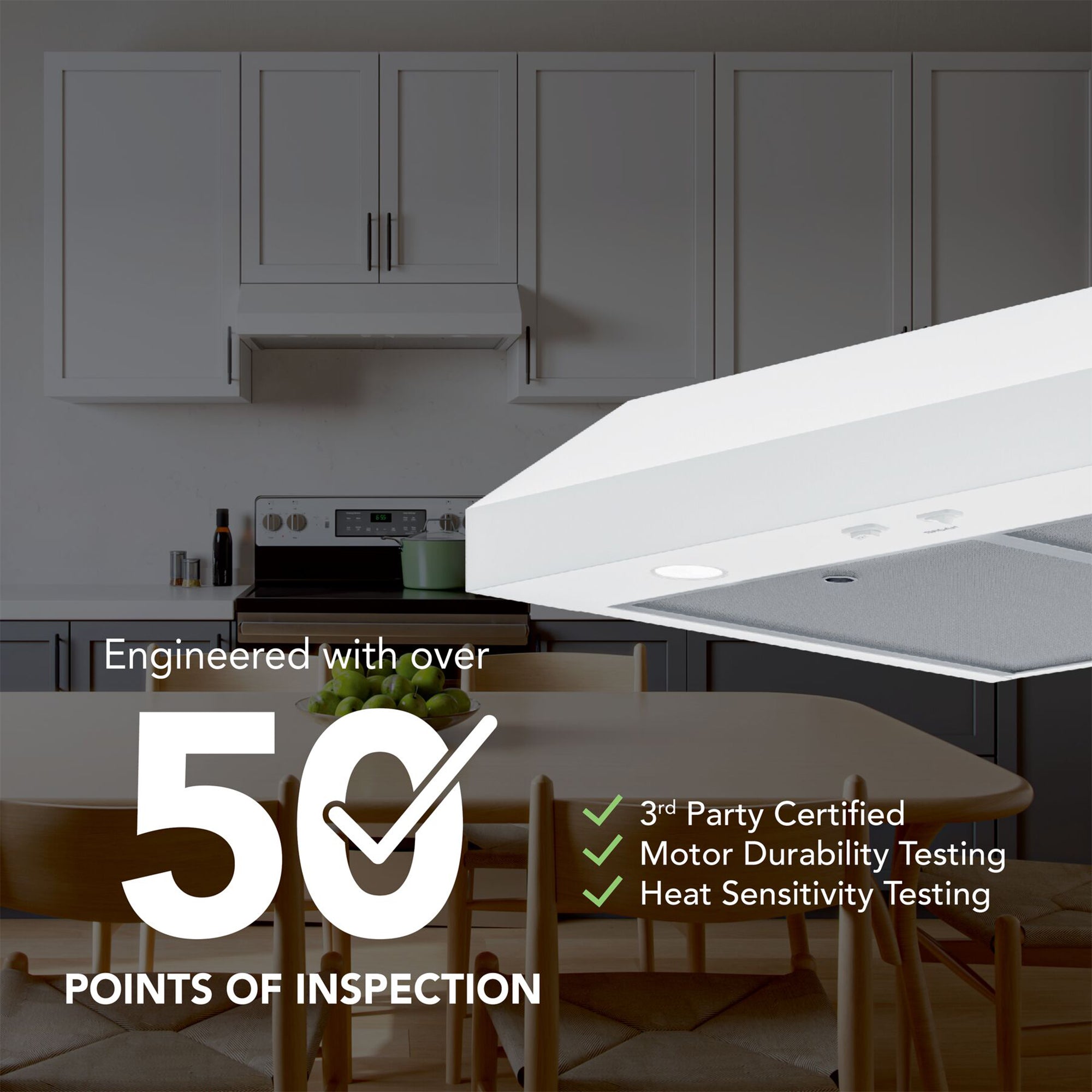 Broan-NuTone 42" Under Cabinet Range Hood, 350 Max Blower CFM (Open Box)