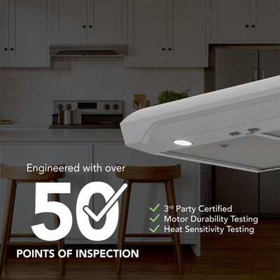 Broan-NuTone 30" Under Cabinet Range Hood, ENERGY STAR, 350 Max Blower(Open Box)
