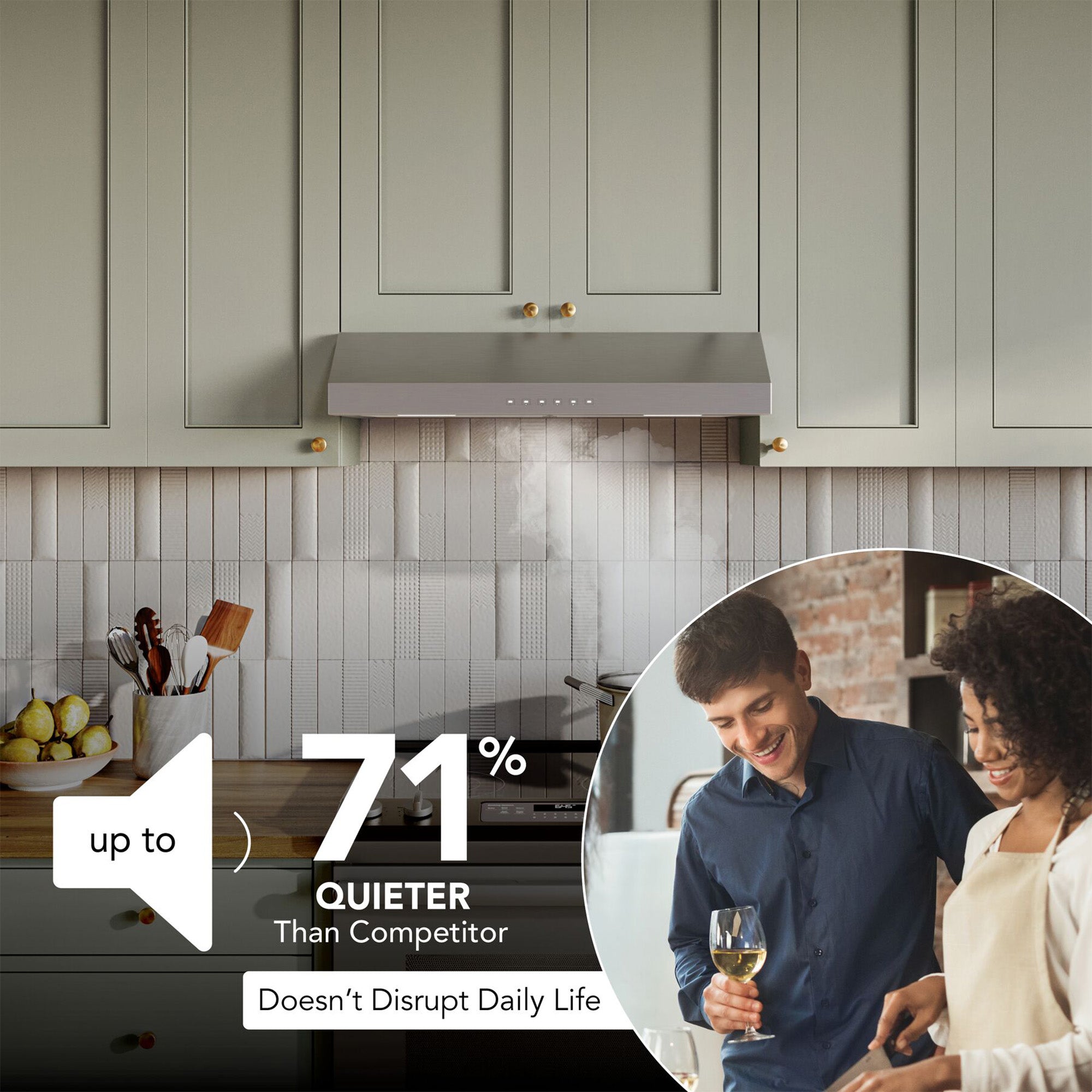 Broan-NuTone 36" Under Cabinet Range Hood, ENERGY STAR 490 Max Blower CFM, Steel - VMInnovations