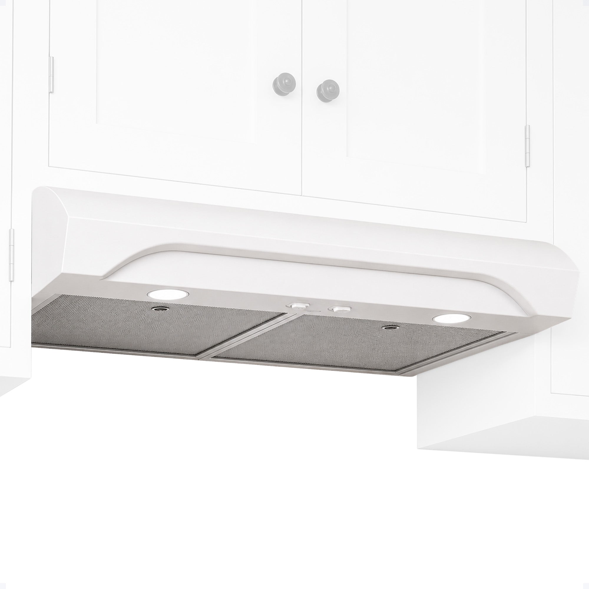 Broan-NuTone 30" Under Cabinet Rangehood, ENERGY STAR, 350 Max Blower CFM, White - VMInnovations
