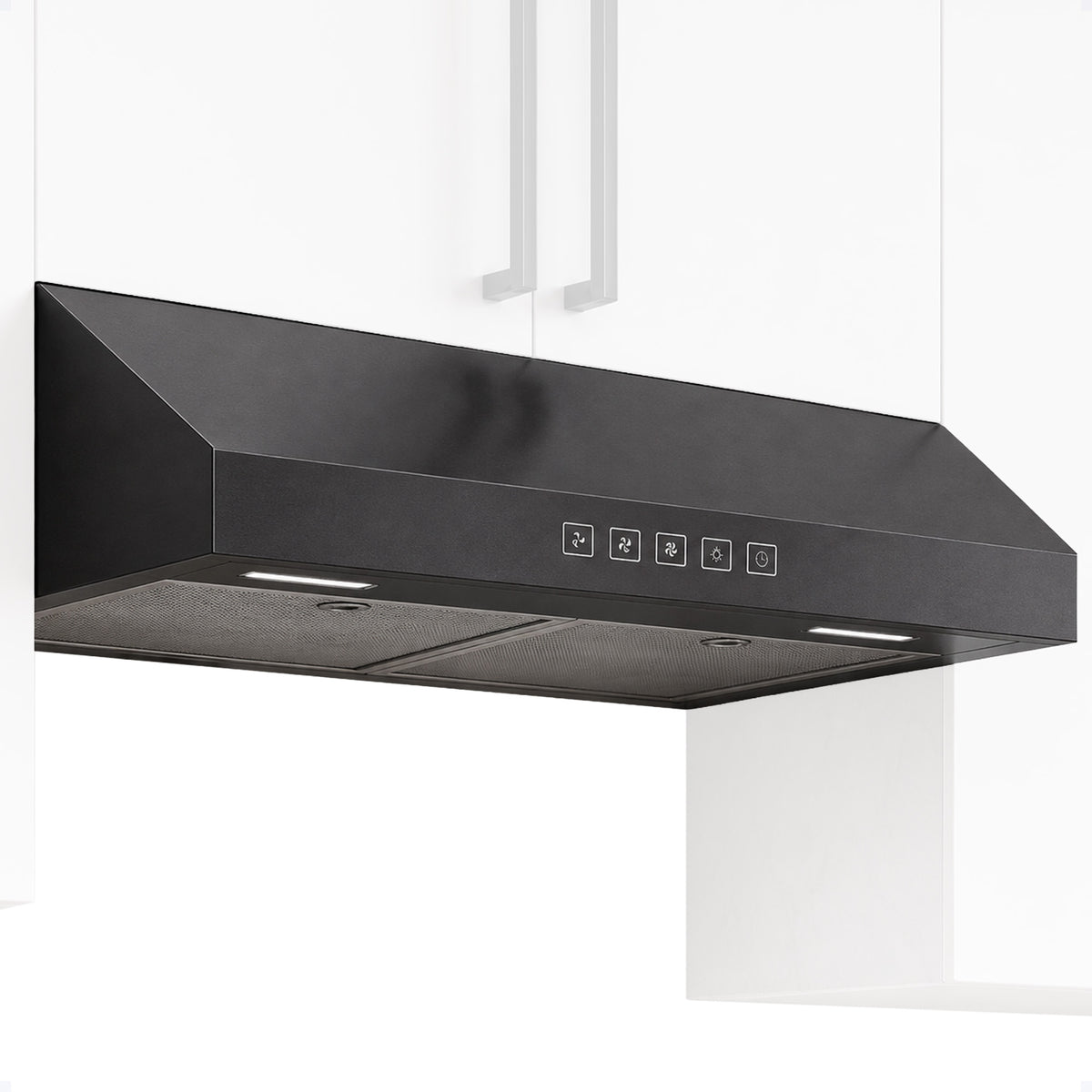 Broan-NuTone 36" Under Cabinet Range Hood, ENERGY STAR 350 Max Blower CFM, Black - VMInnovations
