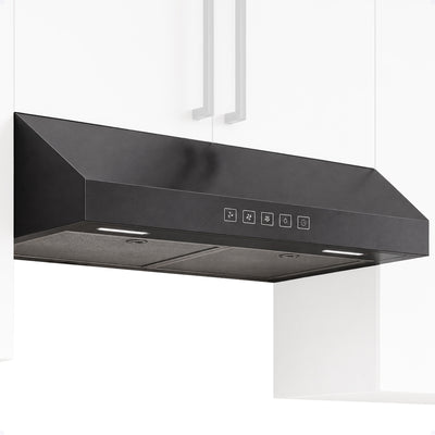Broan-NuTone 36" Under Cabinet Range Hood, ENERGY STAR 350 Max Blower CFM, Black - VMInnovations