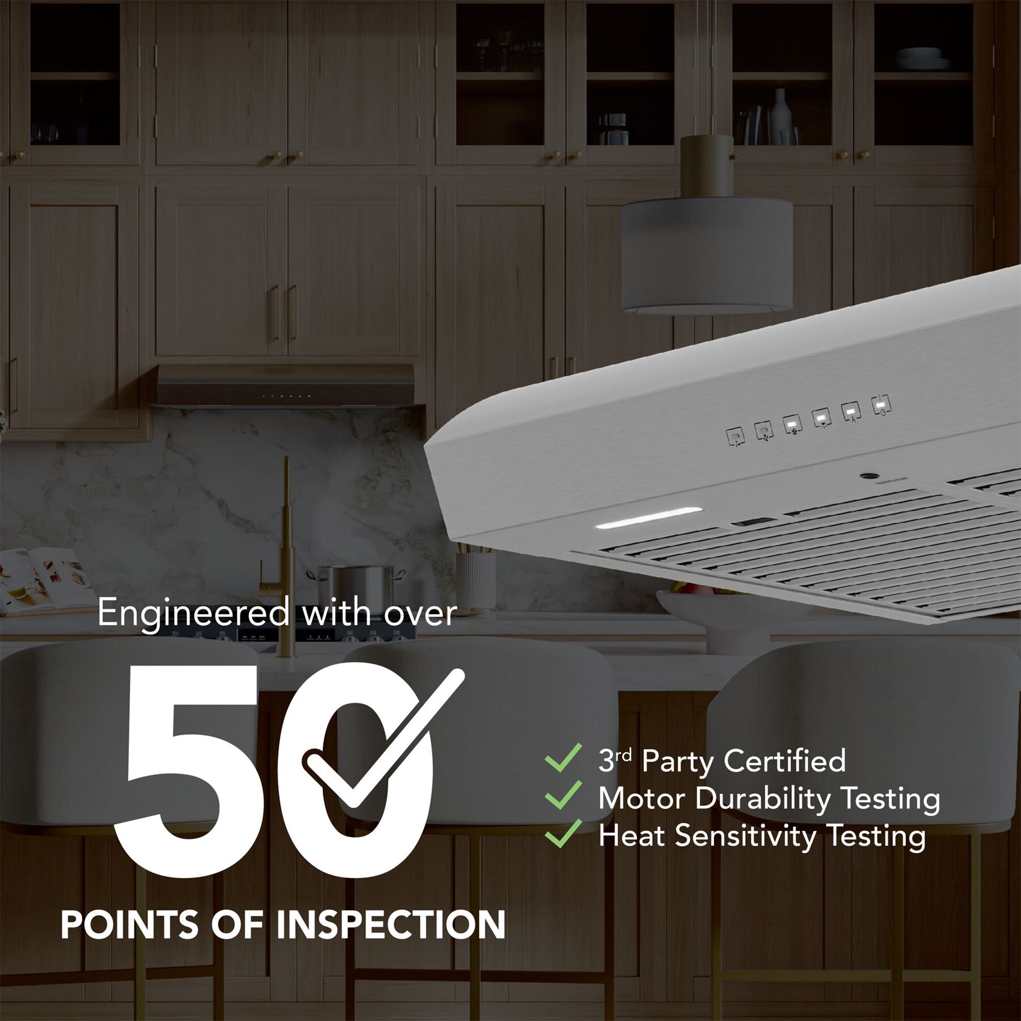 Broan-NuTone 30" Under Cabinet Range Hood, ENERGY STAR, 490 Max Blower CFM - VMInnovations
